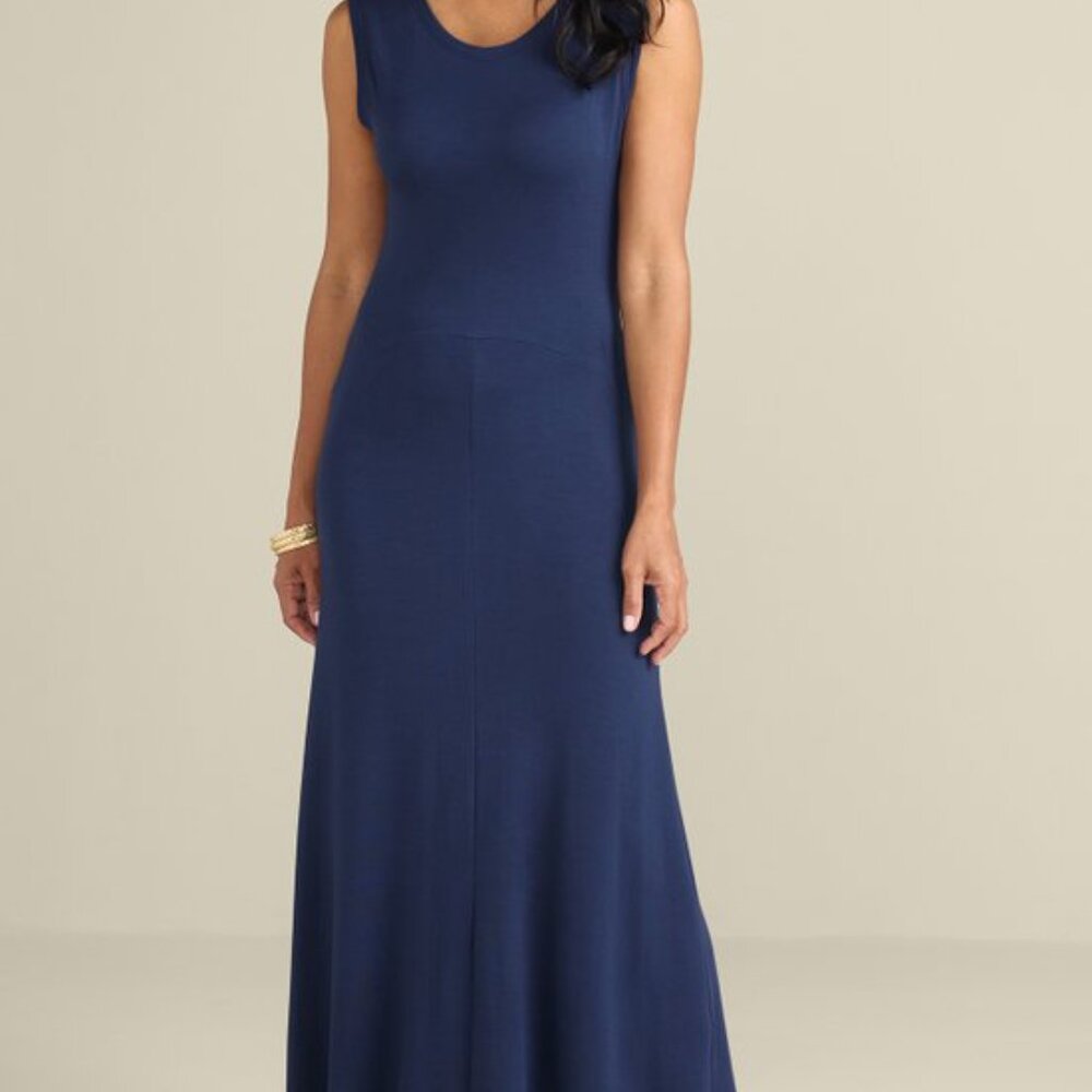 Soft surroundings FINA FRENCH TERRY MAXI DRESS - Picture 2 of 4